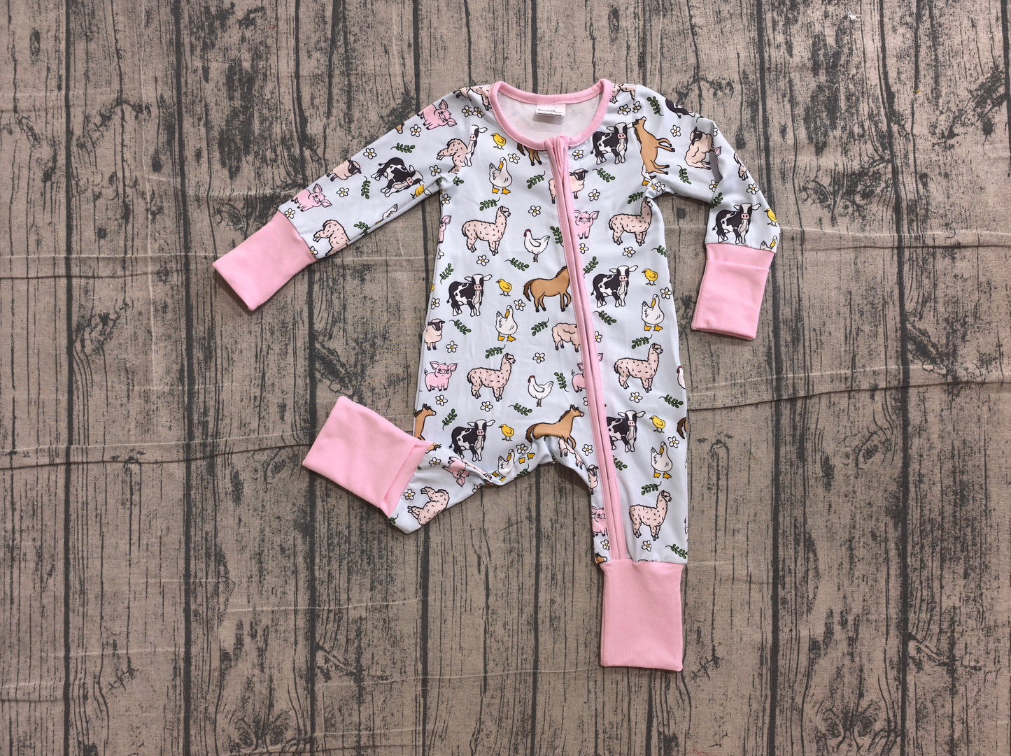 Baby Girls Animal Farm Romper Preorder