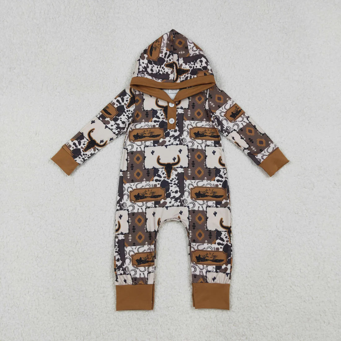 Sibling Baby Boys Hunting Camo Hoodie Zipper Romper