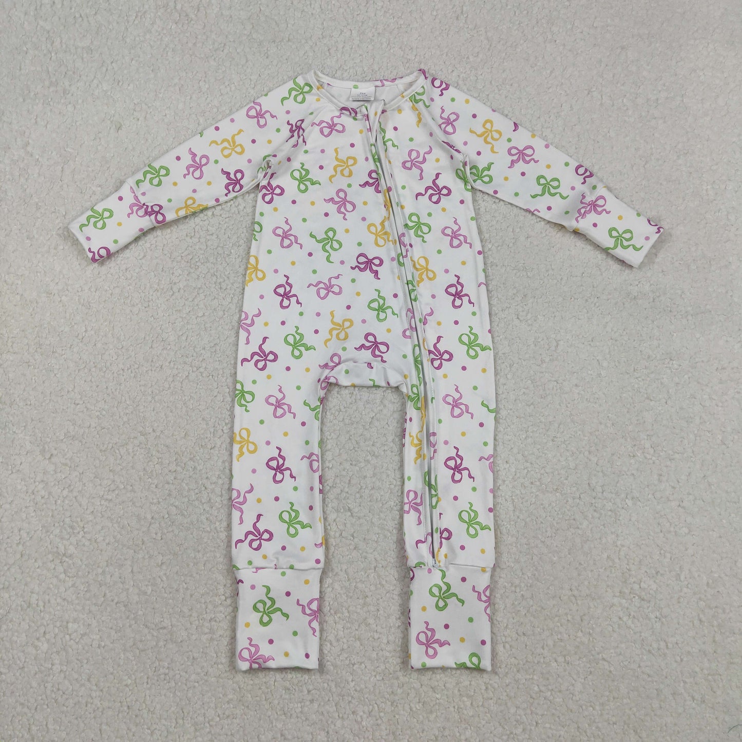 Sibling Baby Kids Mardigras Bows Camo Donuts Two Way Zip Convertible Rompers
