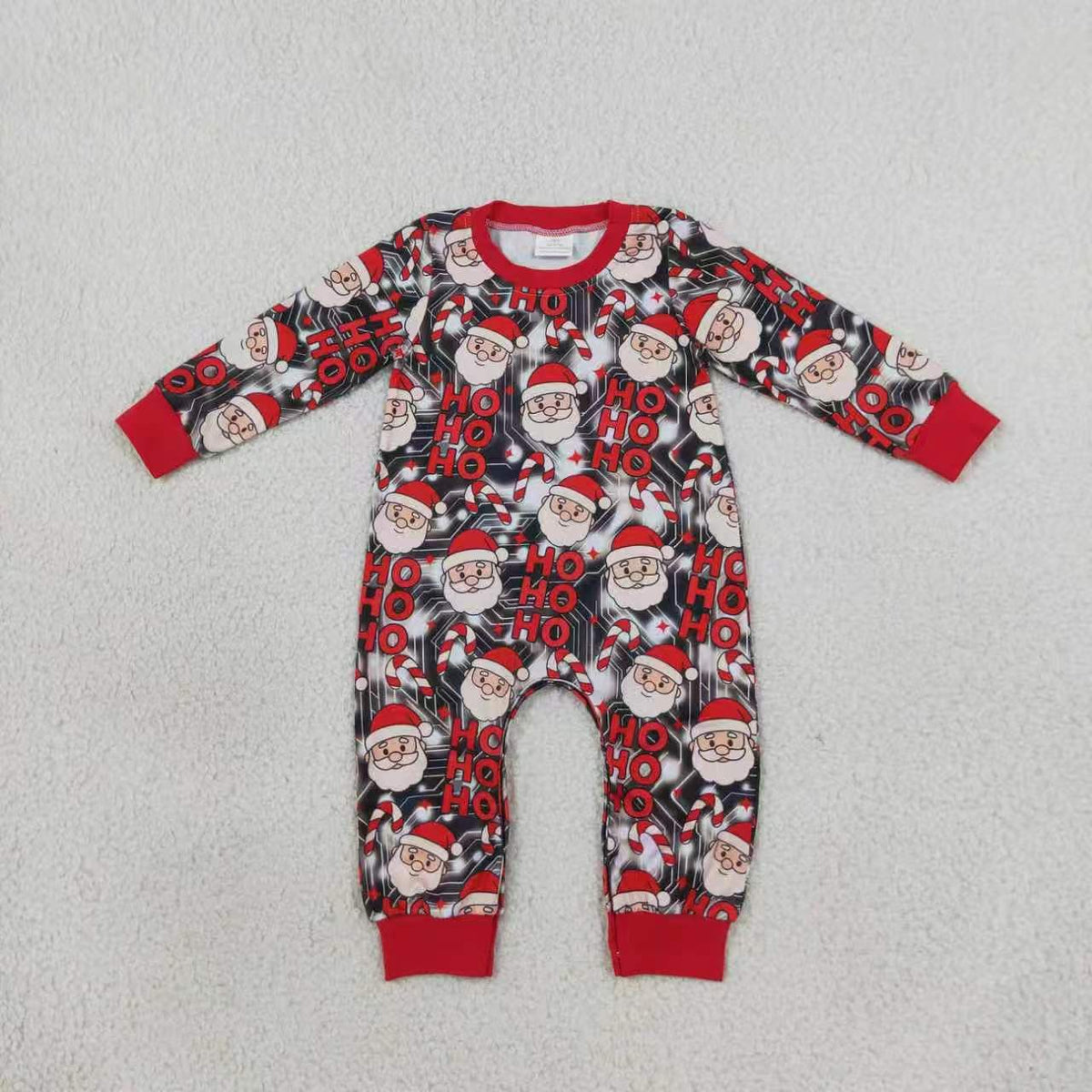 Sibling Baby Boys  Christmas Santa Pants Set and Romper