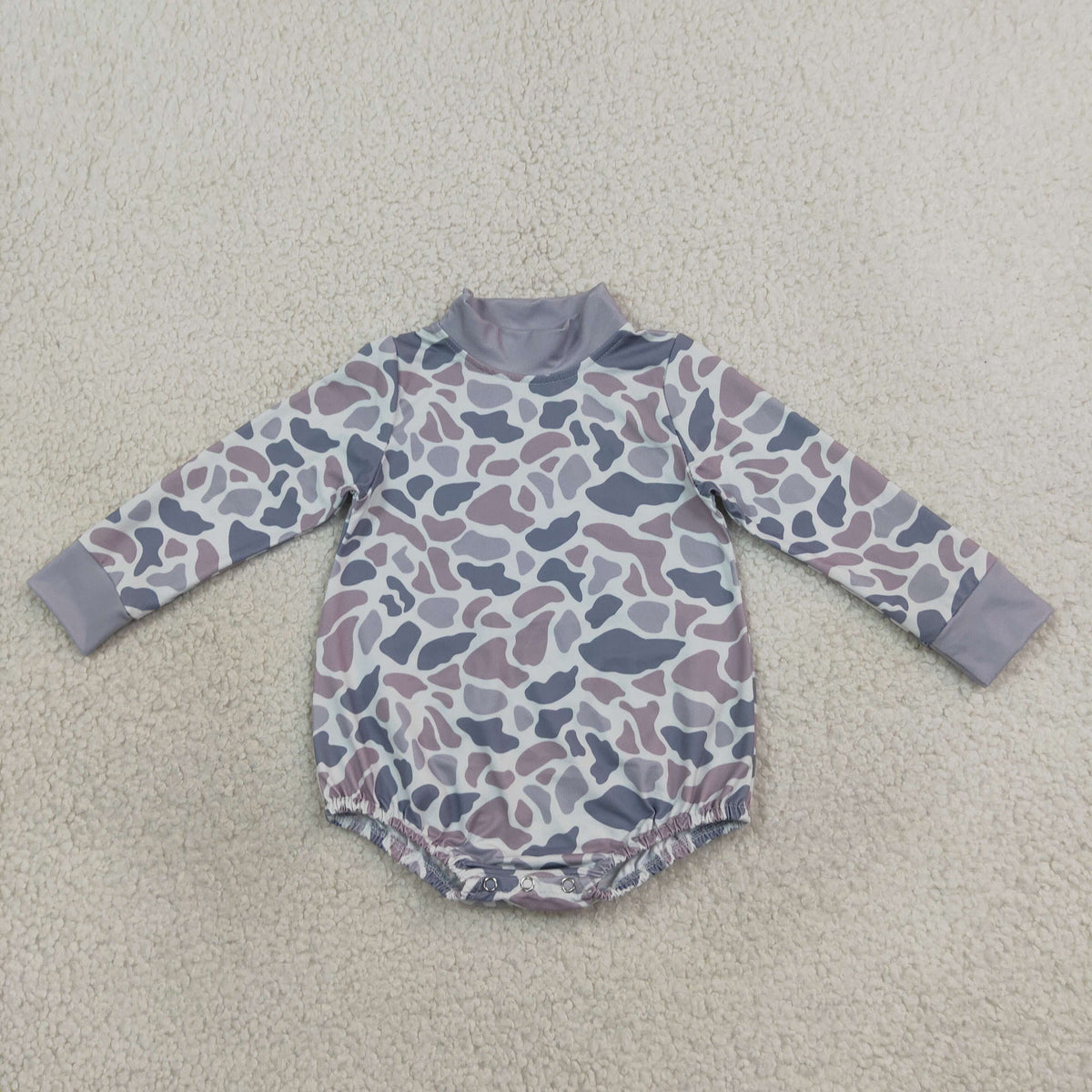 Sibling Baby Boys Girls Camo Choker Long Sleeve Romper
