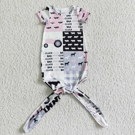 New born baby gown pajamas NB0003
