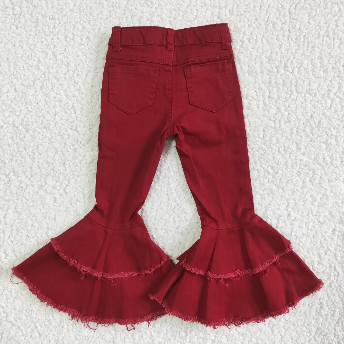 Wine Bell bottom jeans  P0004