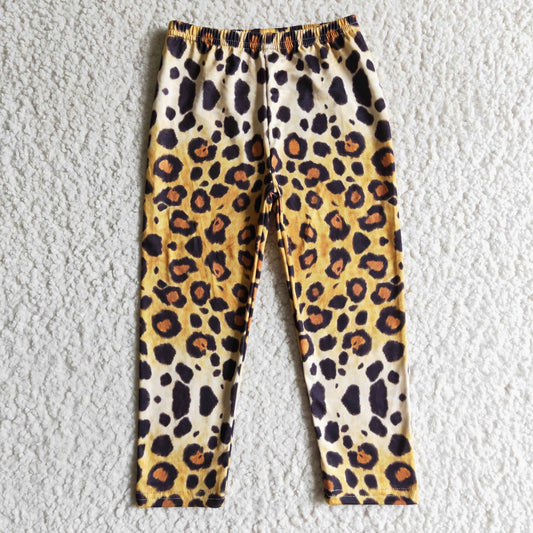 P0012 Leopard Print Girls Bottom Legging Pants