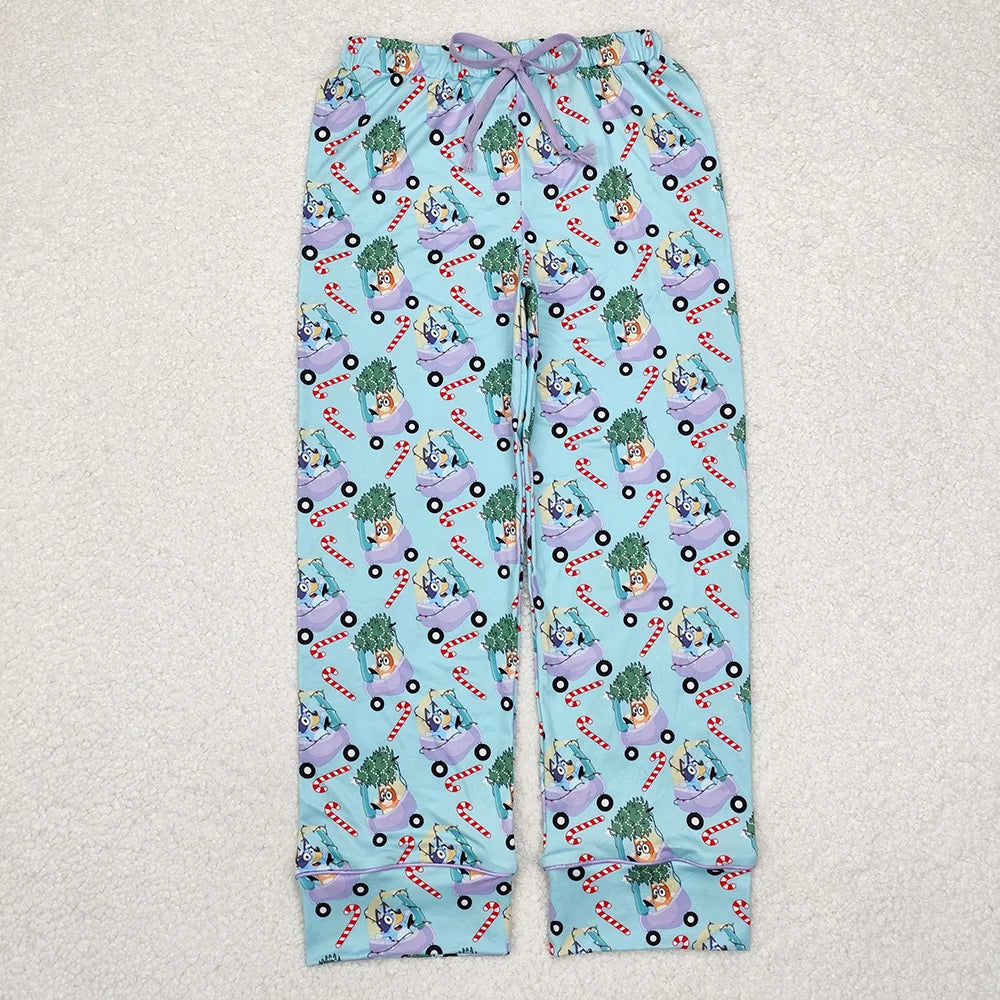 Family Adult Baby Girls Christmas Dogs Candy Pajamas Clothes Set