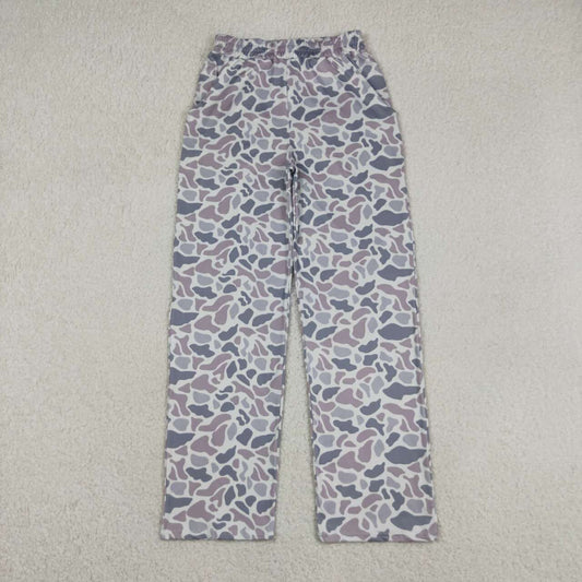P0994 Grey Camo Print Woman Bottom Pants