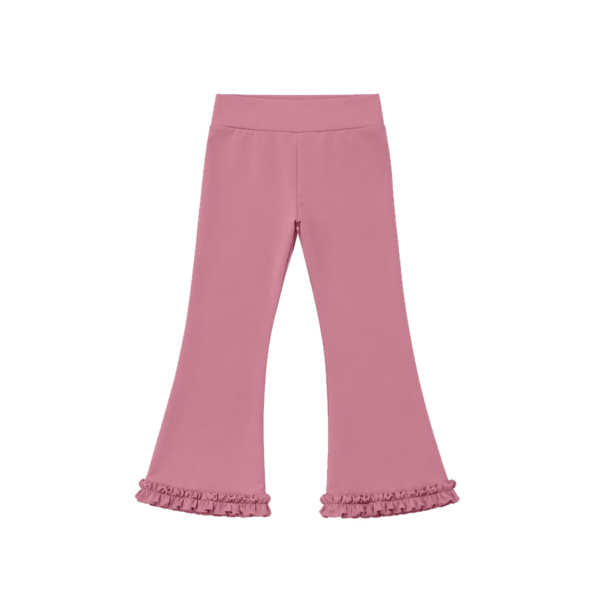 7.21 Preorder P1089 Pink Color Girls Yoga Bell Bottom Pants