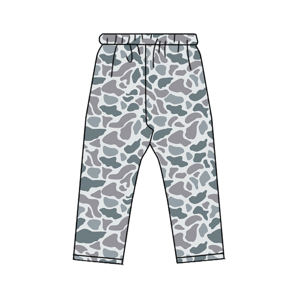 8.20 P1192 Preorder Grey Camo Print Boys Bottom Pants