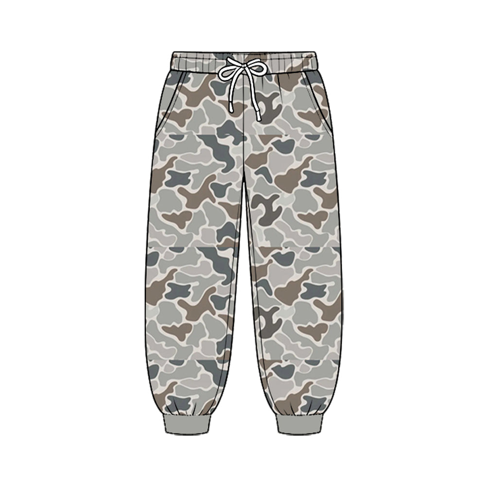 8.25  Preorder  Grey Camo Pocket Jogger Pants