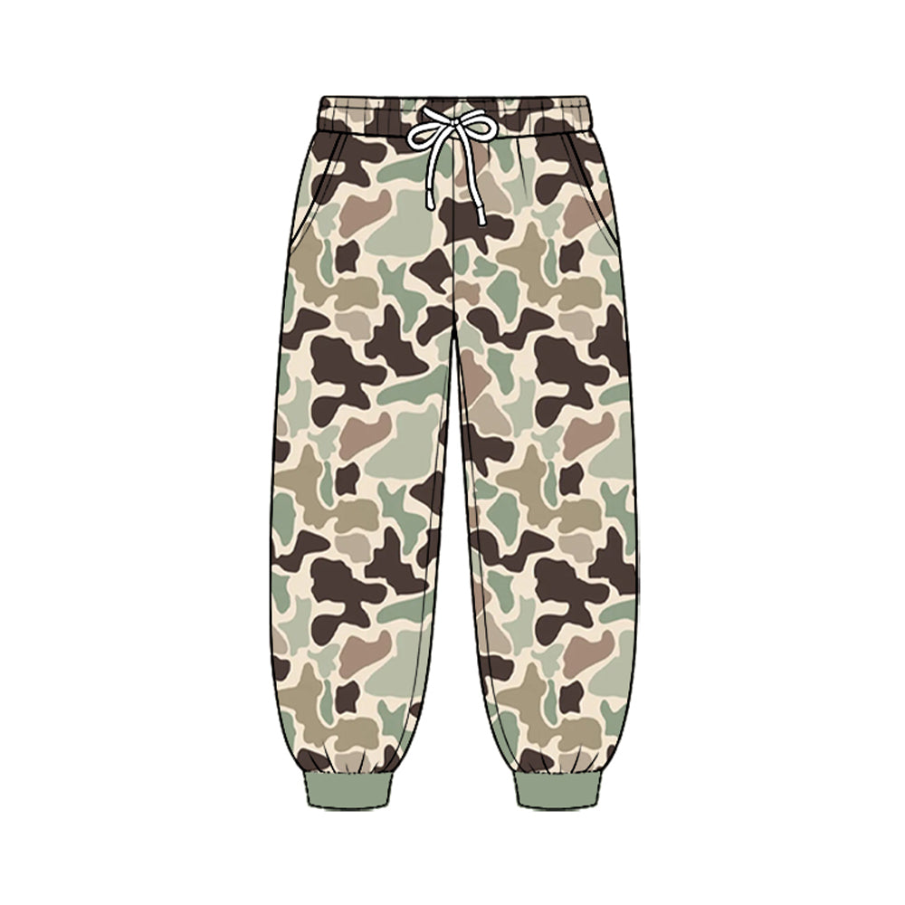 8.25  Preorder  Brown Green Camo Pocket Jogger Pants