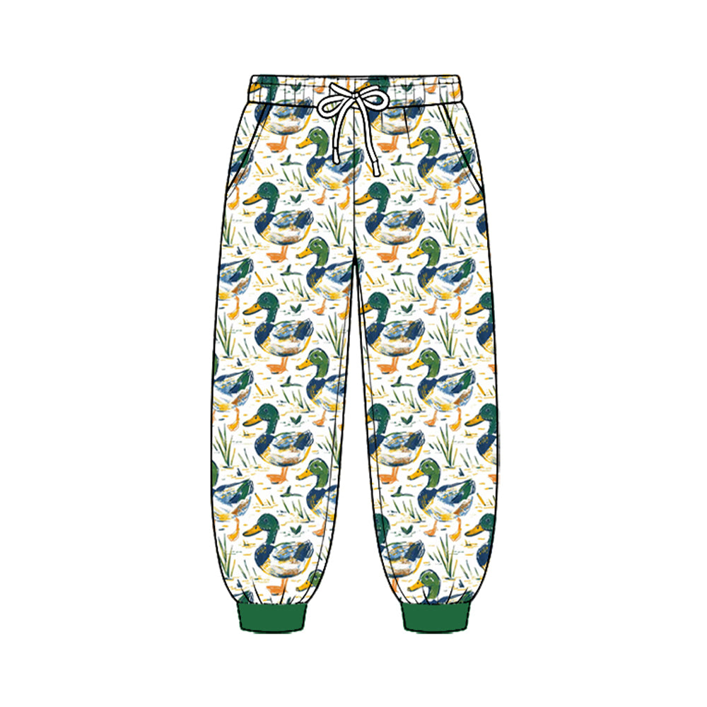 8.25 P1203 Preorder Duck Print Pockets Boys Bottom Pants