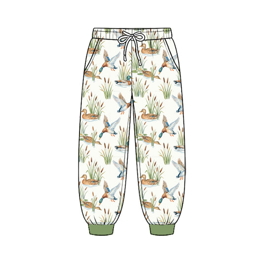 8.25 P1207 Preorder Duck Print Pockets Boys Bottom Pants