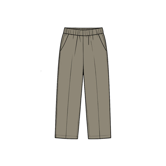 8.28 P1221 Preorder Dark Grey Color Pockets Boys Bottom Straight Pants