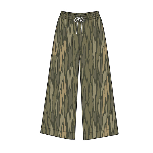 8.31 P1238 Preorder Adult Camo Print Women Bottom Straight Yoga Pants
