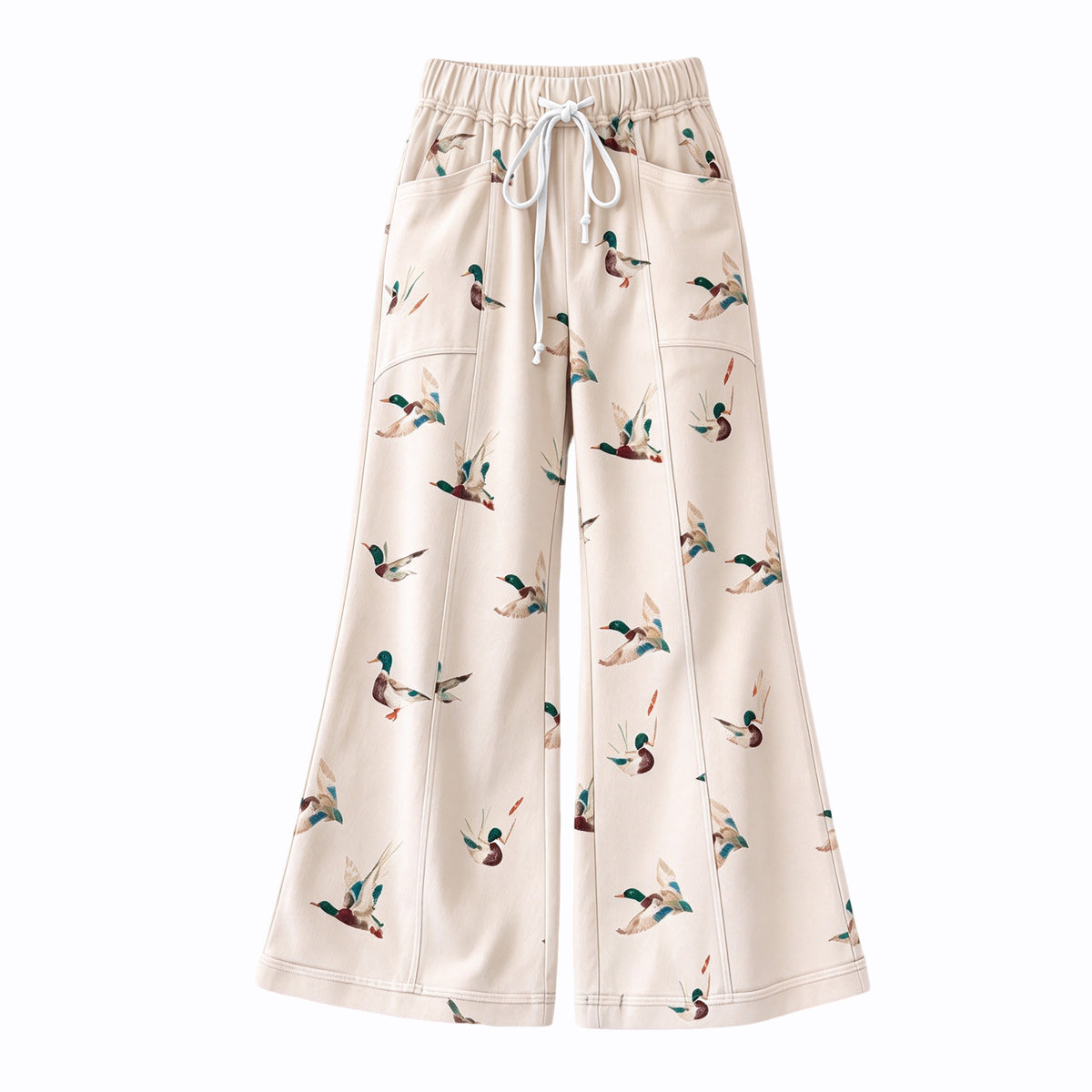 9.11 P1262 Preorder Adult Women Mallard Duck Active Pants With Pocket