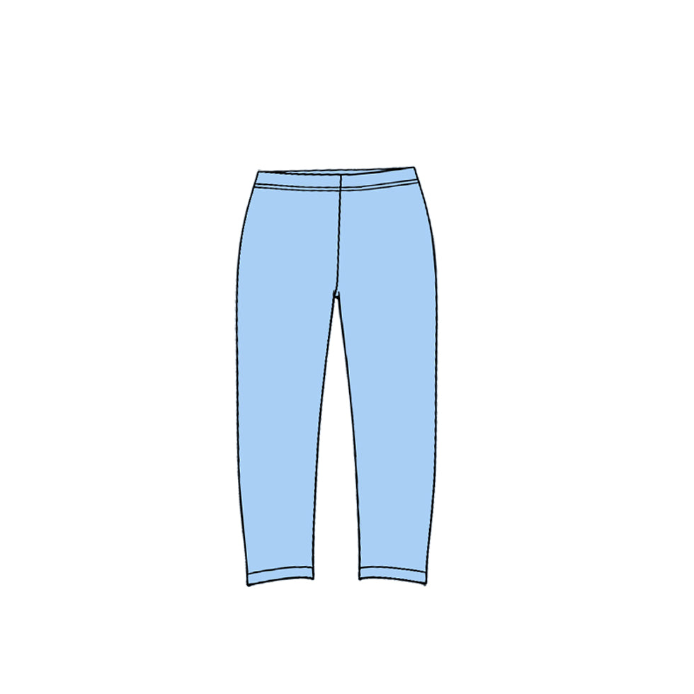 10.13 P1278 Preorder Kids Girls Blue Active Leggings