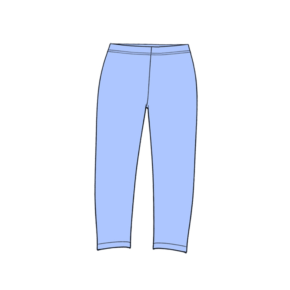 10.20 P1297 Preorder Light Blue Active Girls Bottom Yoga Legging Pants