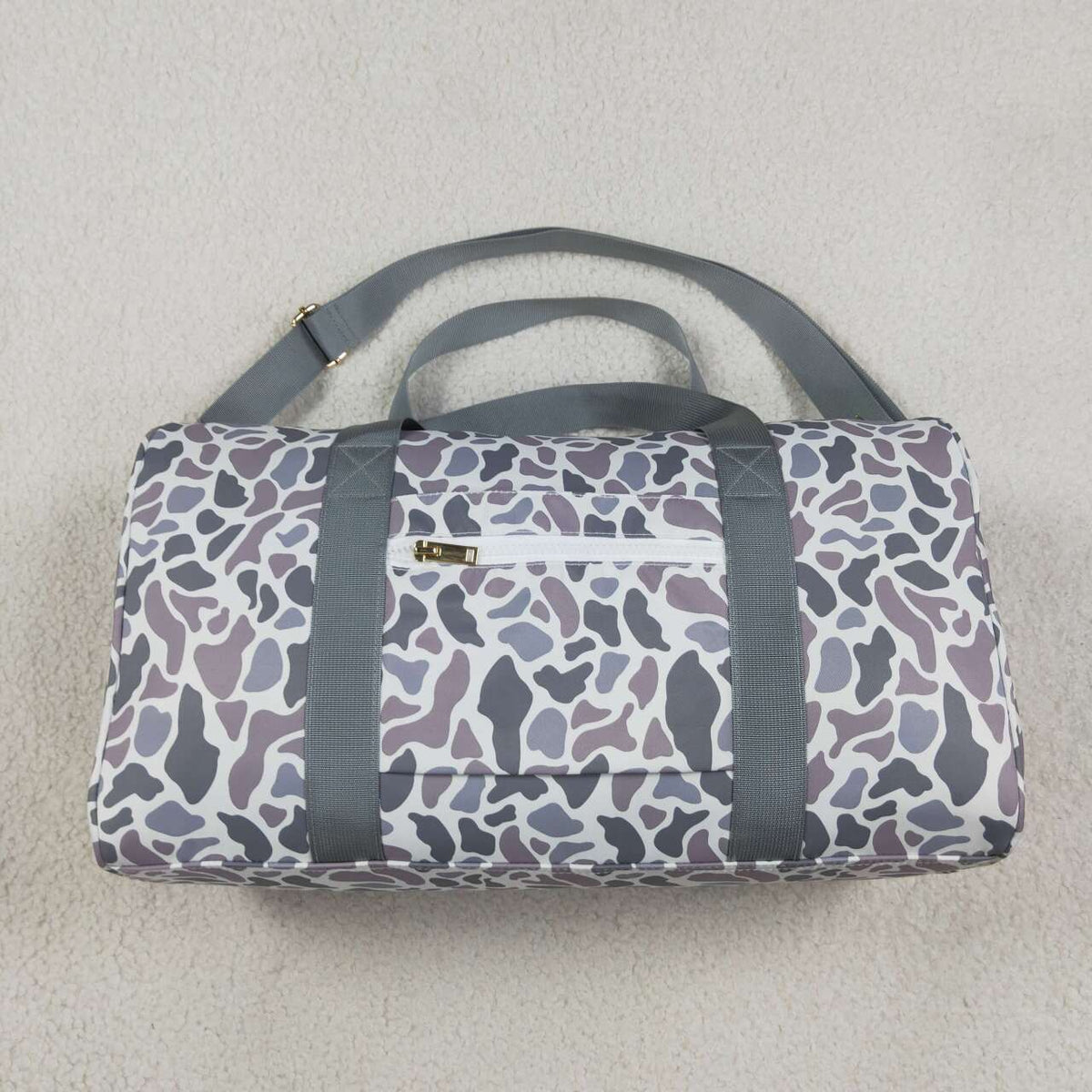 Young Adult Grey Camo Tree Branches Gym Bags