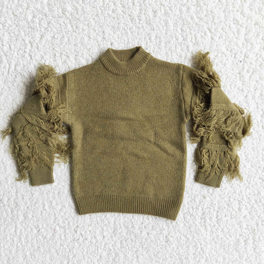 (Promotion) Baby girls tassels sweater   6 B11-40