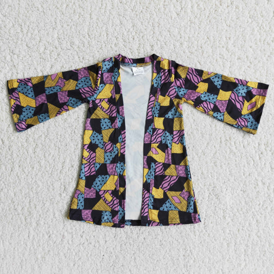 (Promotion)6 A3-14 Baby girls purple cardigan Halloween clothes
