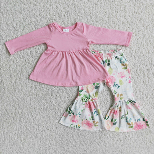 Long sleeve bell bottom pants outfits