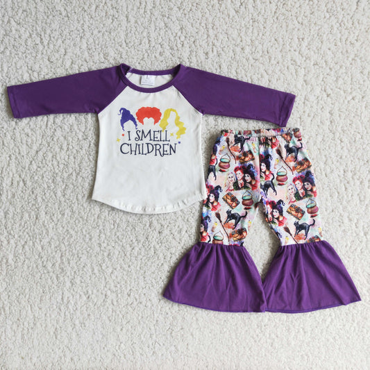 Long sleeve bell bottom pants Halloween outfits