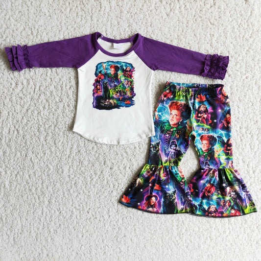 Long sleeve bell bottom pants Halloween outfits   6 B5-19