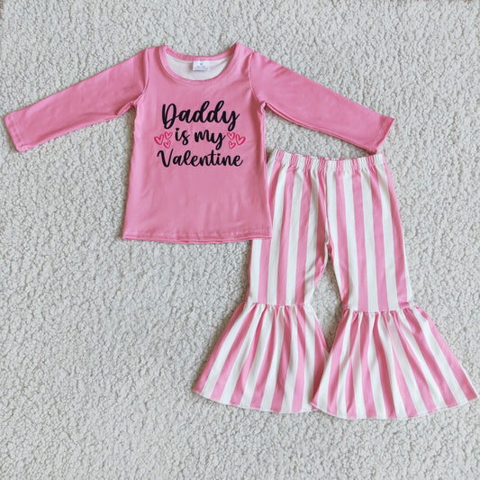 Long sleeve bell bottom pants Valentines outfits  6 B9-35