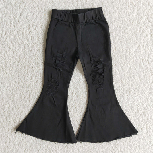 Black Bell bottom jeans   C8-2
