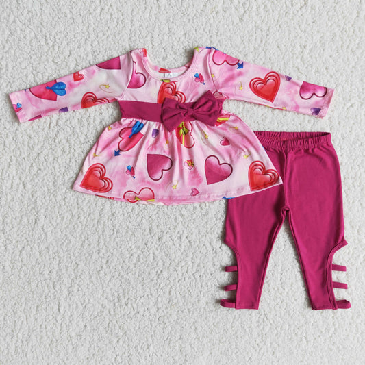 (Promotion)6 A27-15Long sleeve legging pants Valentine's Day outfits