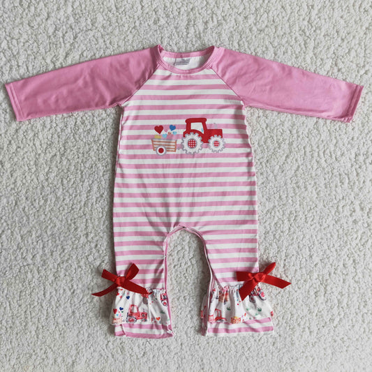 (Promotion)Baby girls Valentine's Day romper