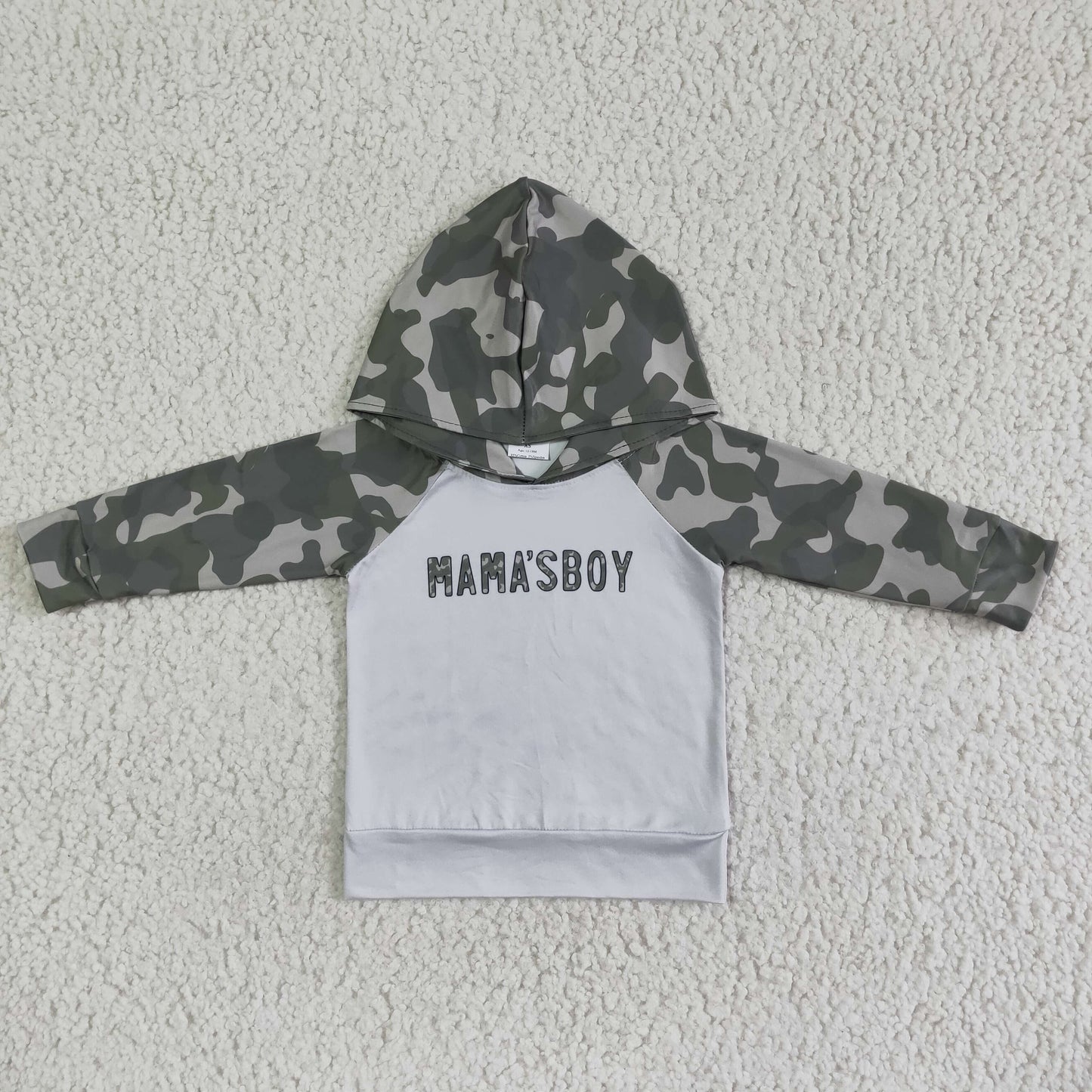 Boys long sleeve hooded top    6 A30-28