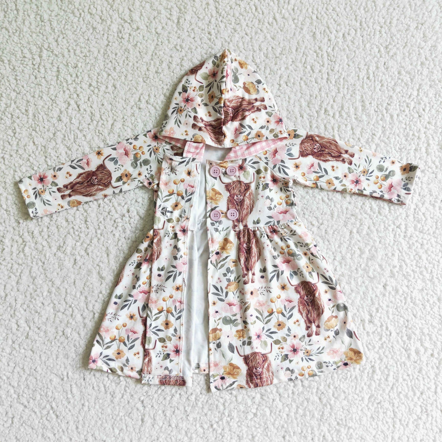 Girls hooded coat     GLD0082