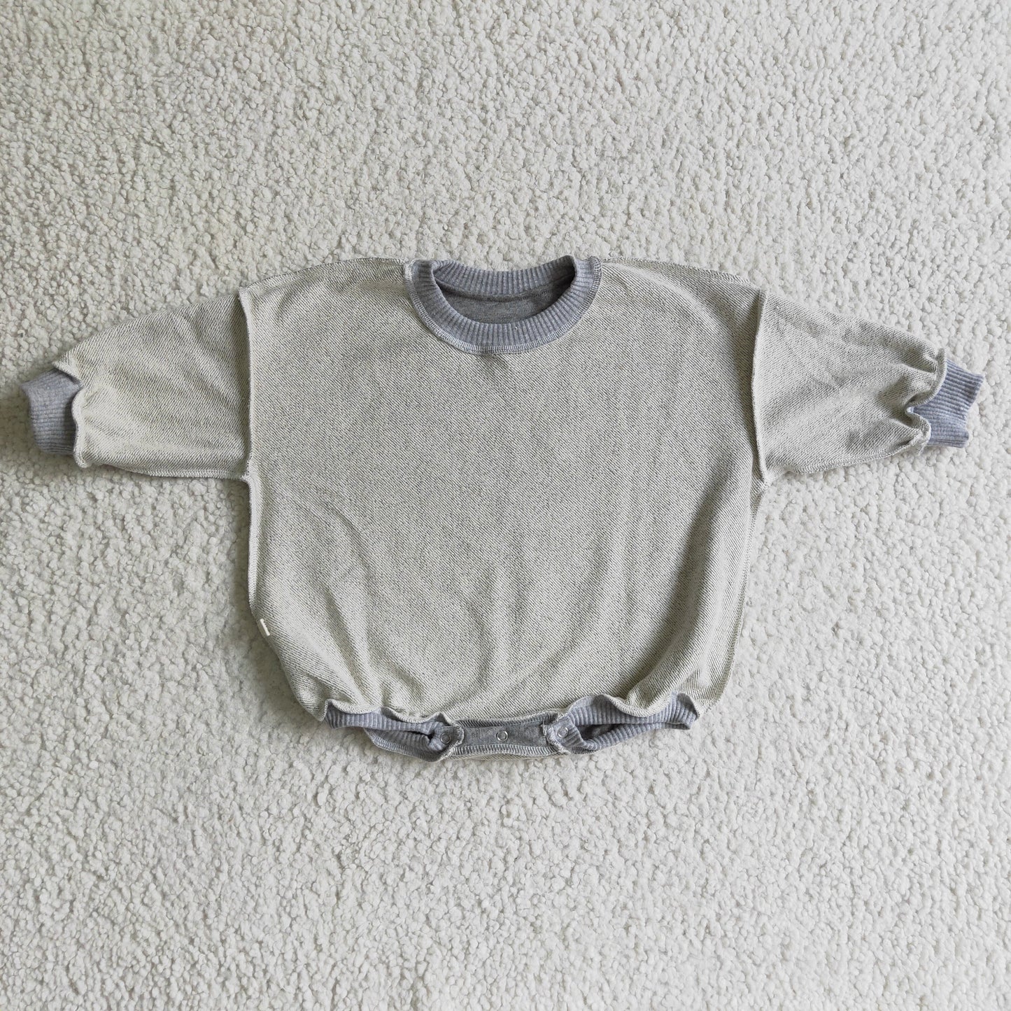 Baby cotton fall GREY romper   LR0240