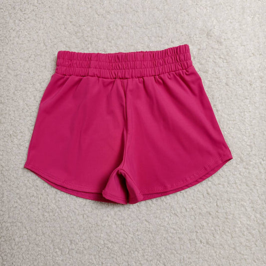 SS0900 Hot Pink Active Kids Girls Bottom Shorts
