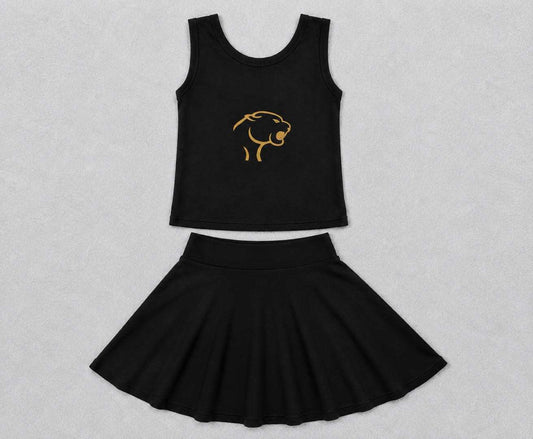 (Custom Design Preorder MOQ 5) Teams Rosebud Lott Cougars Tank Top Skort Girls Summer Yoga Clothes Set