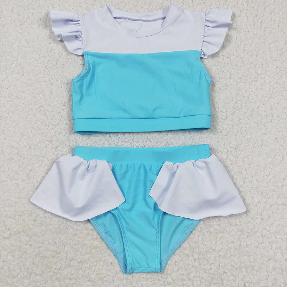 7 Colors Baby Girls Princess Two Pieces Beach Wear Swimsuits