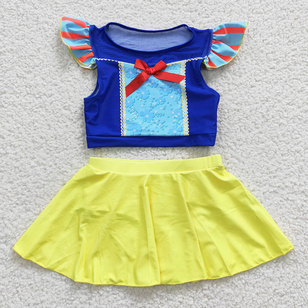 7 Colors Baby Girls Princess Two Pieces Beach Wear Swimsuits