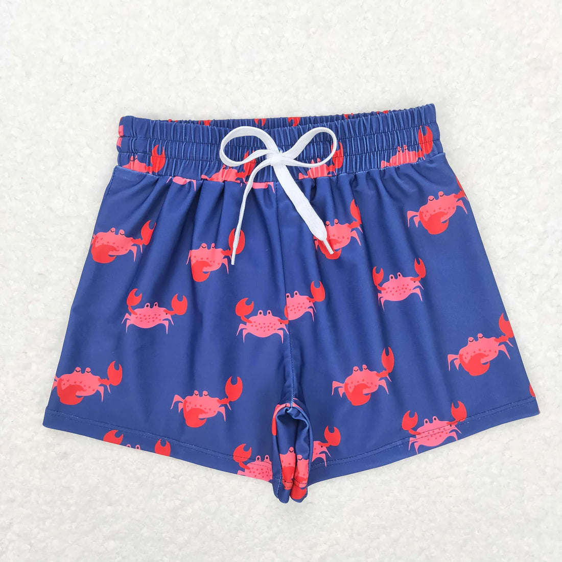 Sibling Baby Boys Summer Crab Fishes Trunks Swimsuits Swimwear