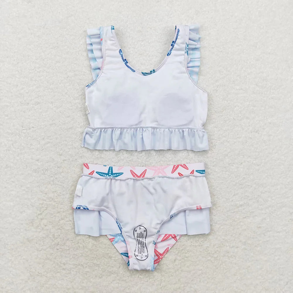 Baby Girls Star Fish 2pcs Ruffle Summer Swimsuits