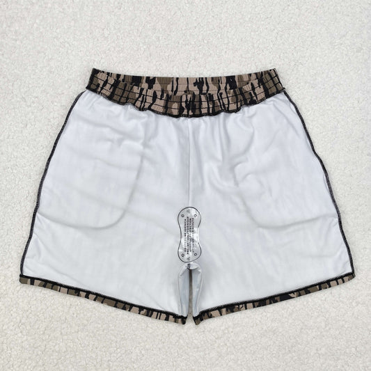 S0324 Camo Print Pockets Man Swim Trunks