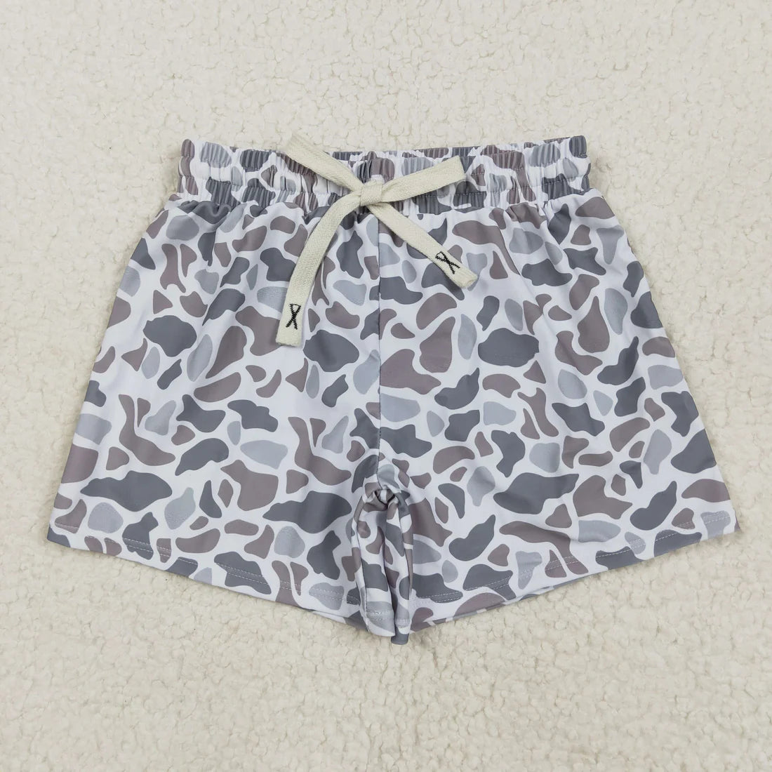 Sibling Baby Boys Western Camo Print Summer Trunks Swimsuits Swimwears