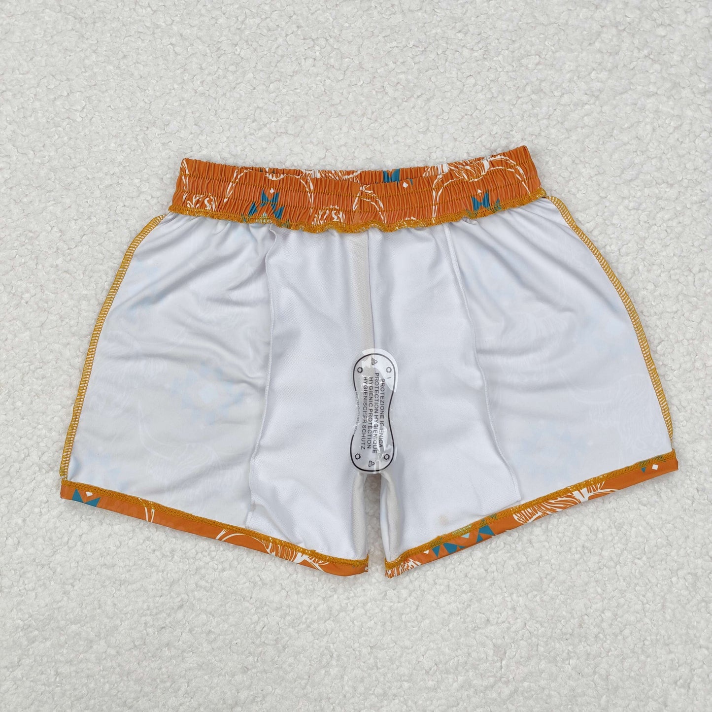 USA Shop S0463 Highland Cow Aztec Print Boys Swim Trunks