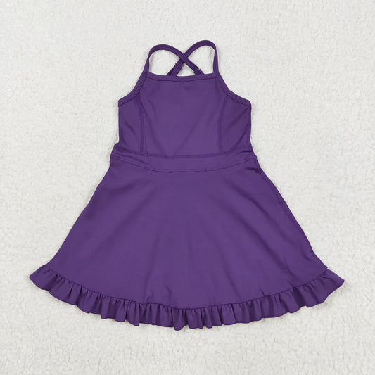 5 Colors Sibling Baby Girls Athletic Active Knee Length Dress