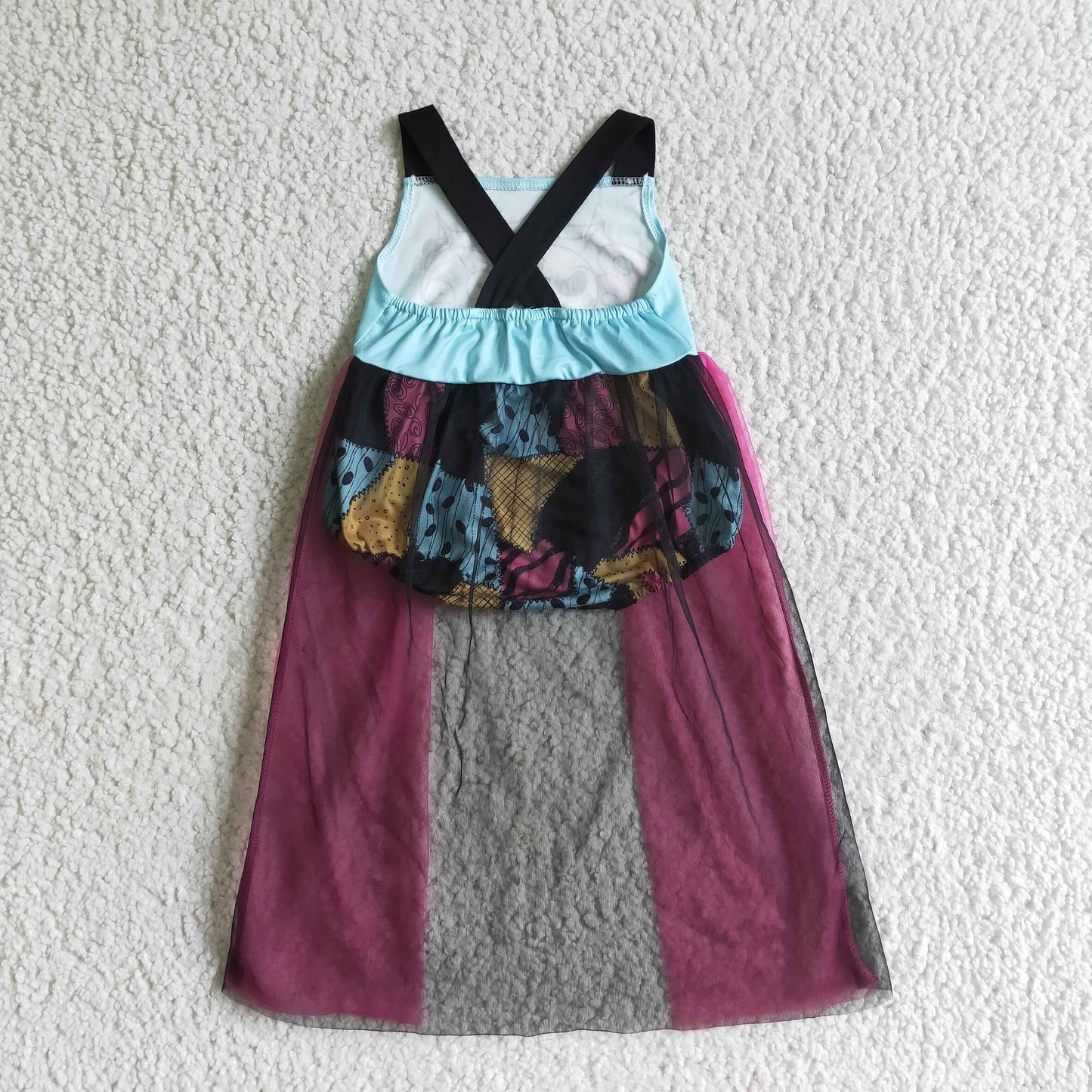 Baby Girls sleeveless Halloween tutu romper      SR0084
