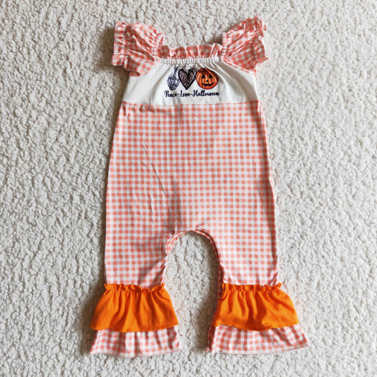 Girls short sleeve Halloween romper      SR0092