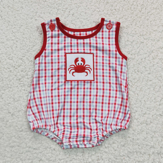 Sibling Baby Girls Boys  Embroidery Carb Bubble Romper