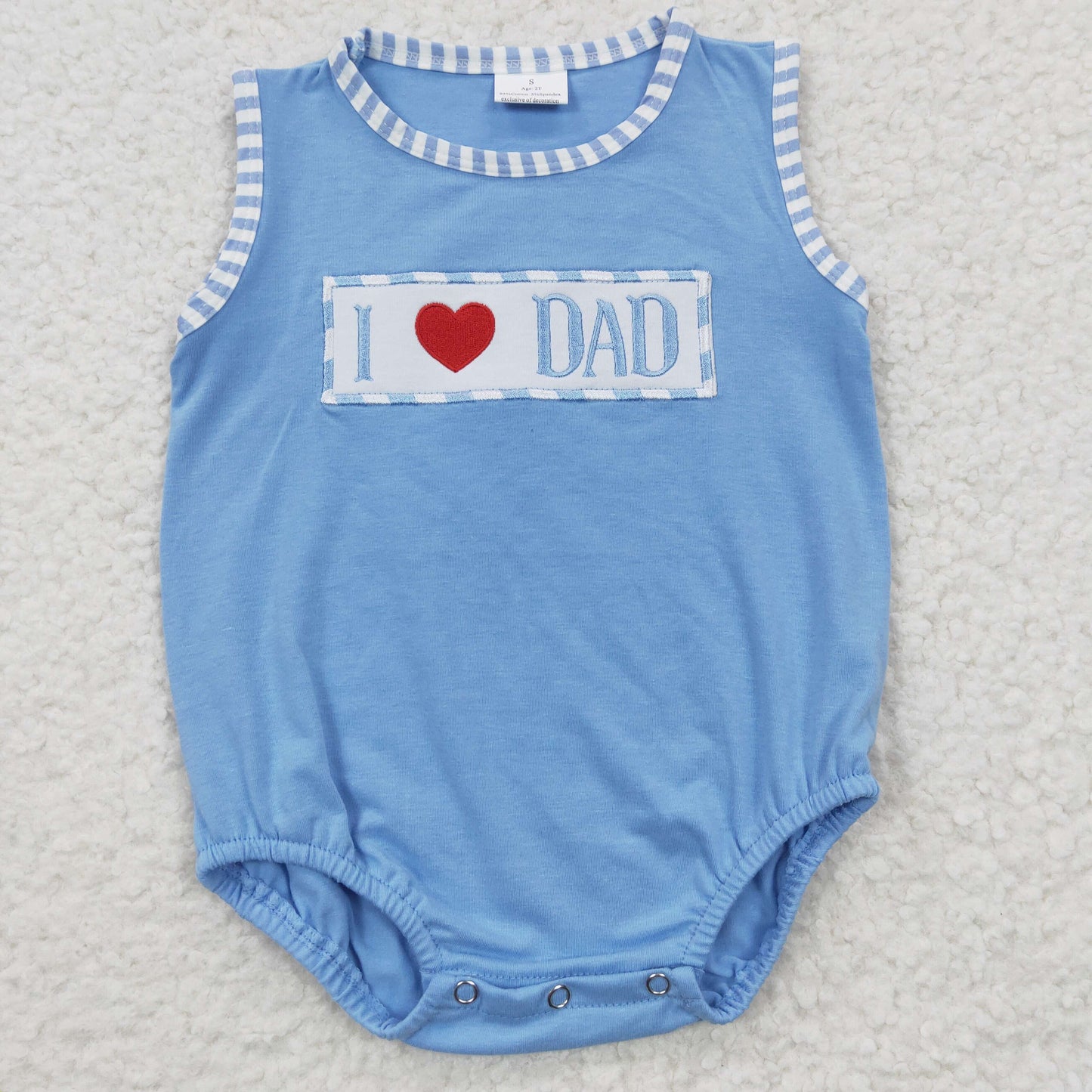 I Love Dad Sibling Shorts Set Dreess and Romper