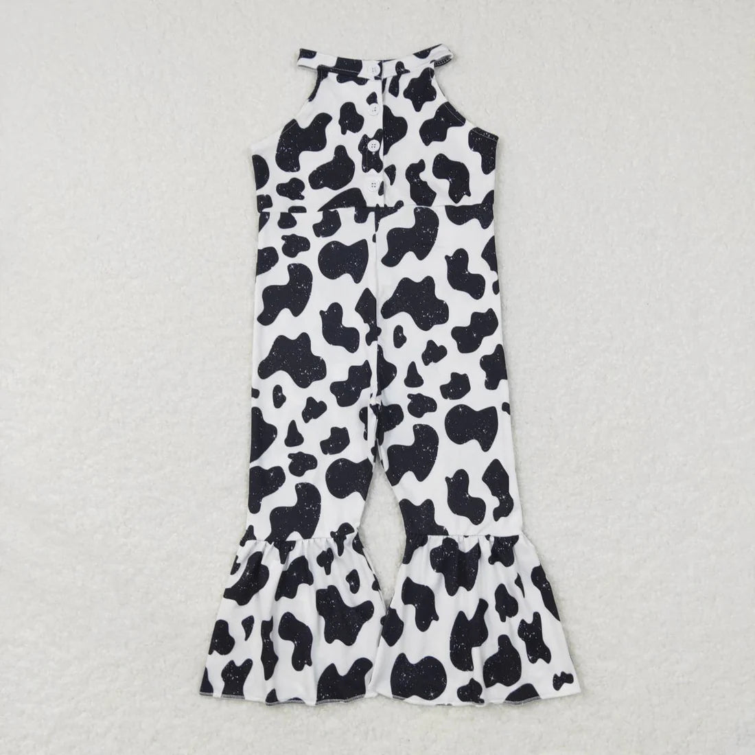 Sibling Baby Girls Strap Western Bell Bottom Jumpsuit