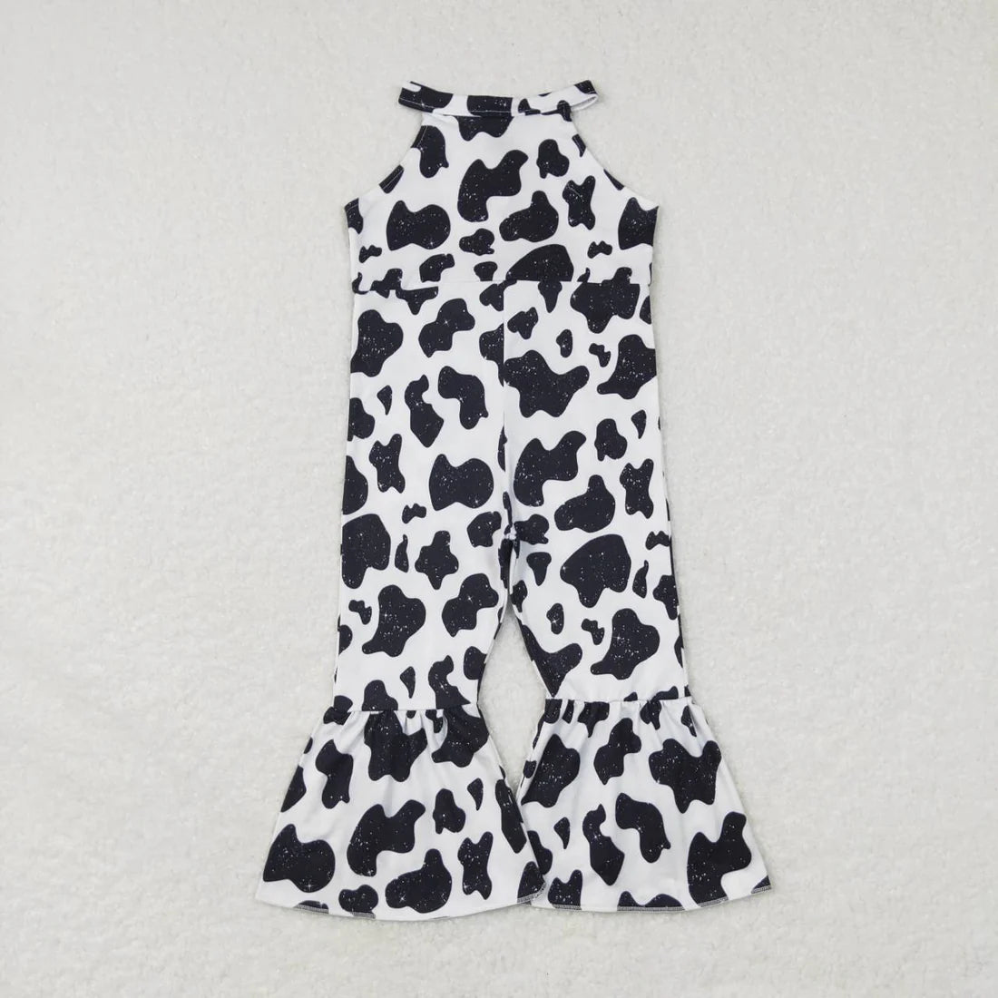 Sibling Baby Girls Strap Western Bell Bottom Jumpsuit